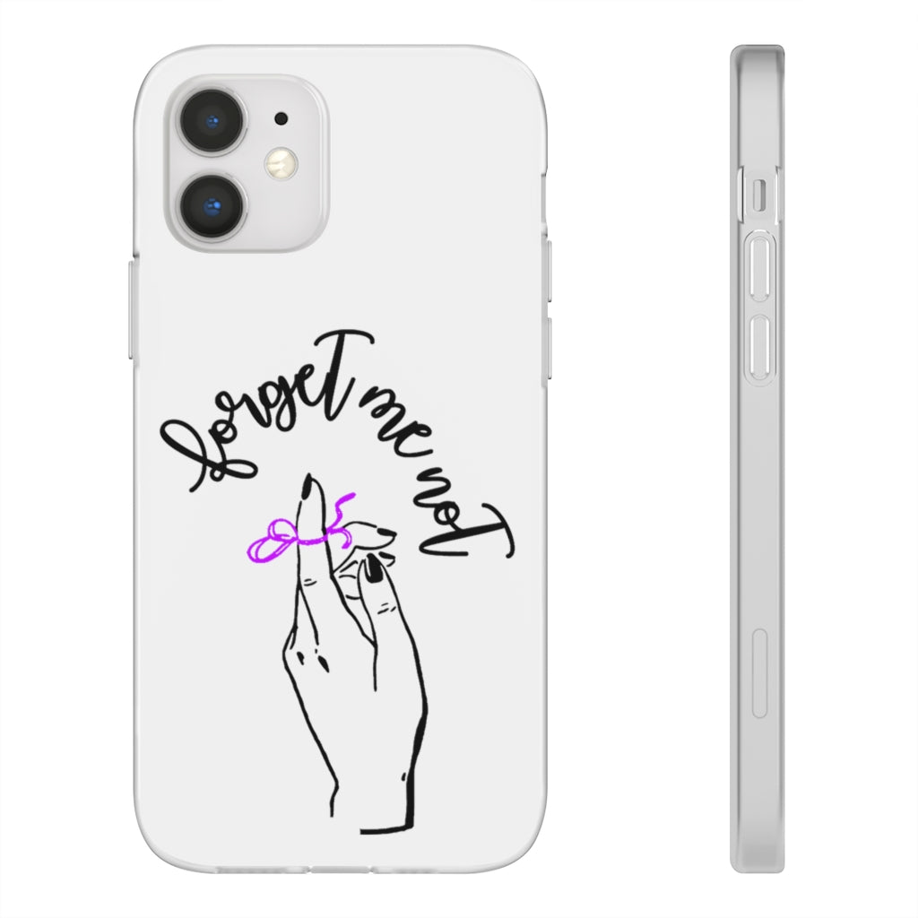 White Phone Case - Forget me (k)Not