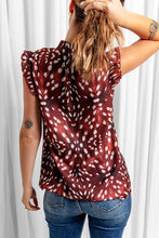 Load image into Gallery viewer, Printed Ruffle Shoulder Blouse
