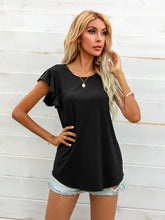 Load image into Gallery viewer, Round Neck Butterfly Sleeve Top
