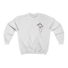 Load image into Gallery viewer, Female Crewneck Sweatshirt - Forget me (k)Not
