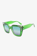 Load image into Gallery viewer, Inlaid Rhinestone Polycarbonate Sunglasses
