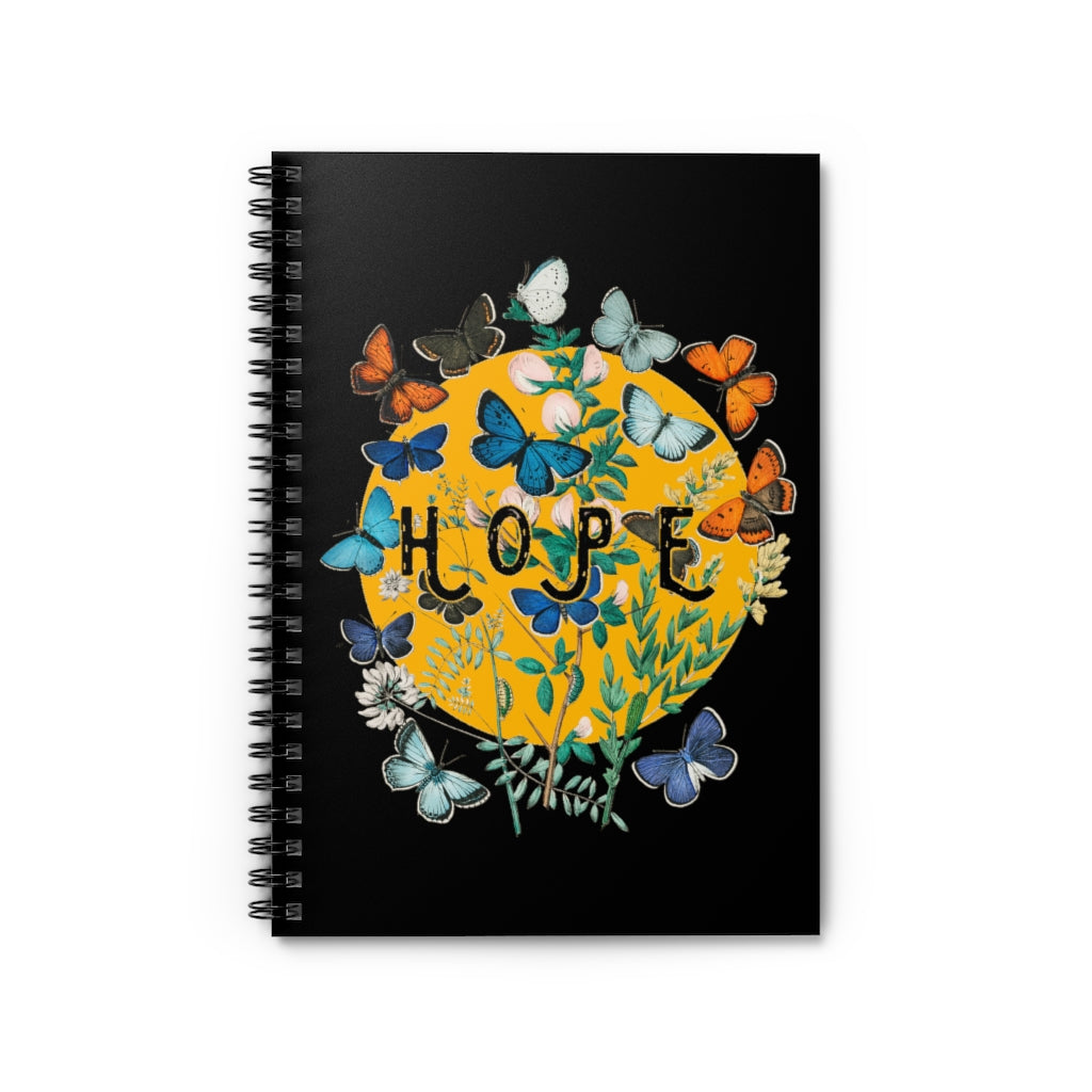 Black Spiral Notebook - Hope