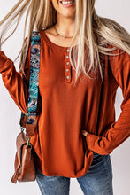 Load image into Gallery viewer, Long Sleeve Henley Top
