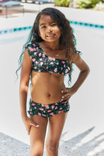 Load image into Gallery viewer, Marina West Swim Clear Waters Two-Piece Swim Set in Black Roses
