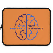 Load image into Gallery viewer, Orange Laptop Sleeve - Know Dementia | Know Alzheimer’s
