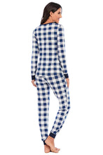 Carregar imagem no visualizador da galeria, Plaid Round Neck Top and Pants Set
