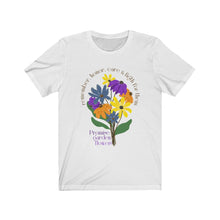 Carregar imagem no visualizador da galeria, Camiseta feminina de manga curta - Promise Garden Flowers
