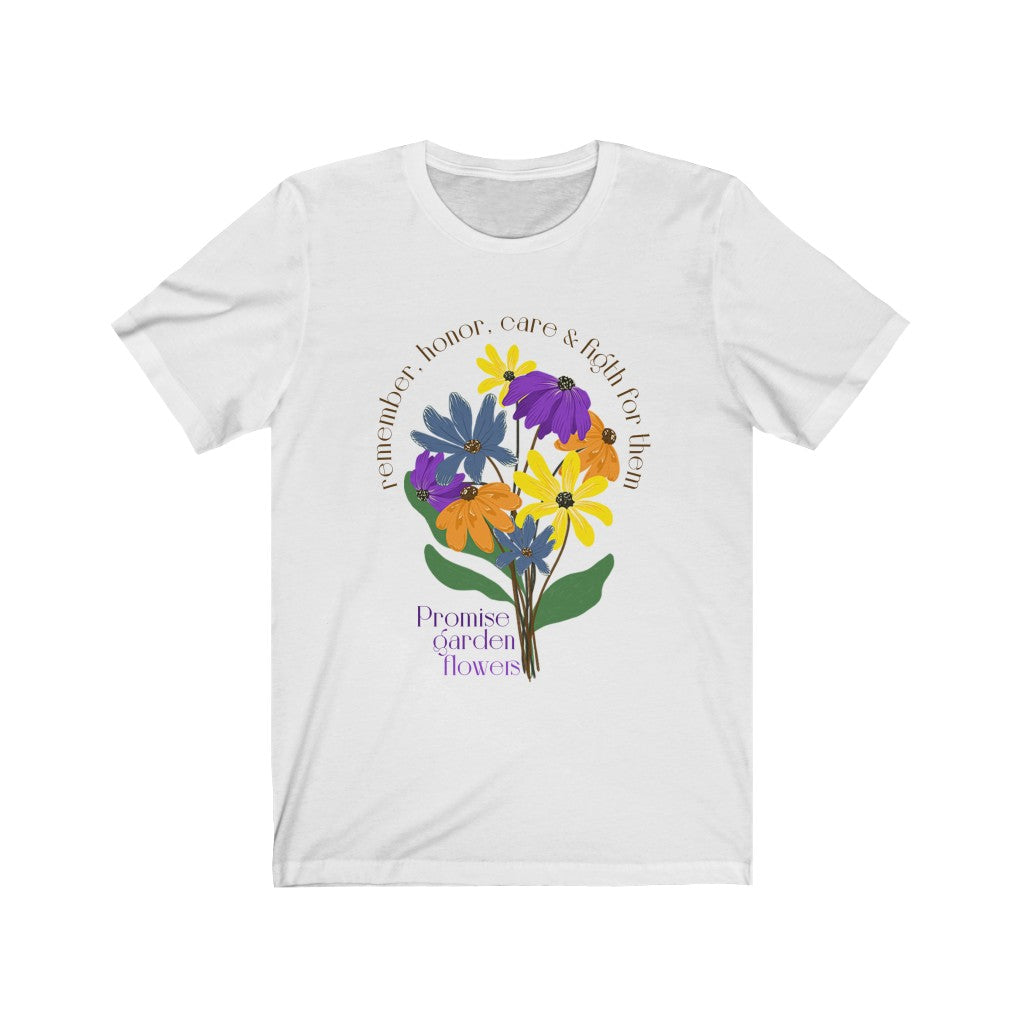 Camiseta feminina de manga curta - Promise Garden Flowers