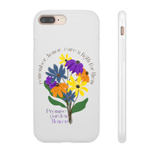 Load image into Gallery viewer, White Phone Case - Promise Garden Flowers
