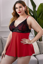 Load image into Gallery viewer, Lace See-Through Plus Size Chemise
