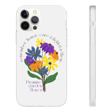 Load image into Gallery viewer, White Phone Case - Promise Garden Flowers
