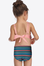 Load image into Gallery viewer, Tie Back Double-Strap Two-Piece Swim Set
