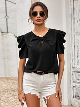 Load image into Gallery viewer, Puff Sleeve Gathered Detail Blouse
